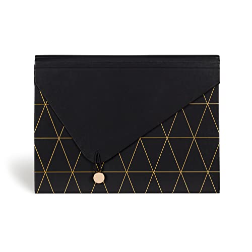 Black and Gold Geometric Design