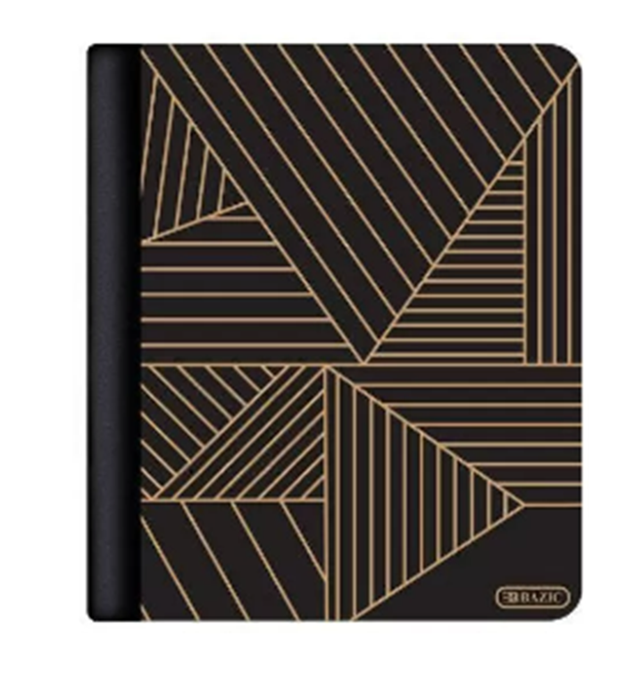 Libretas Black & Gold Geometric Design